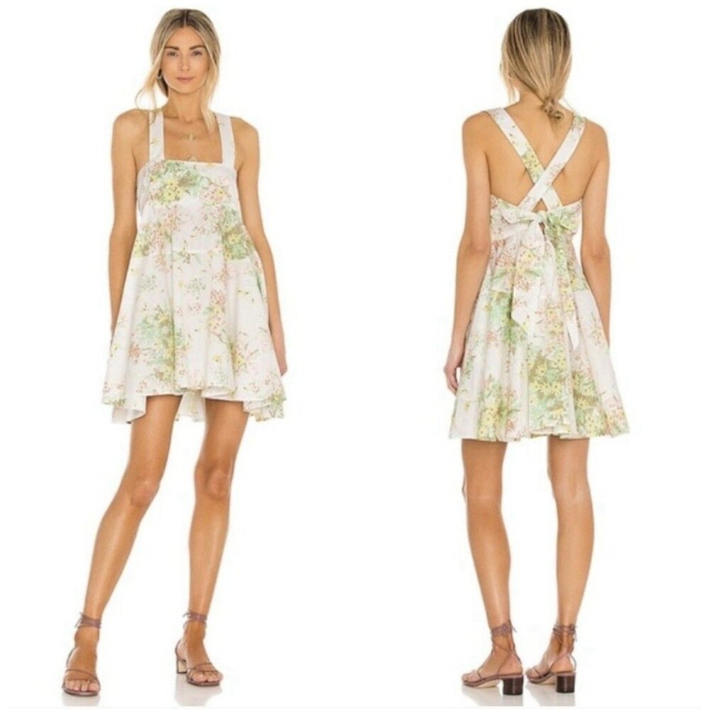 NWT Free People Let The Sunshine I’m Printed Tunic Dress Size Large